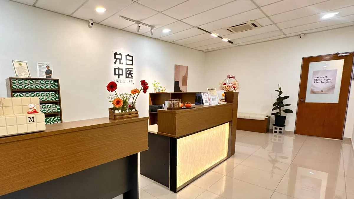 兑白中医 Infuse TCM Bukit Jalil 诊所前台环境